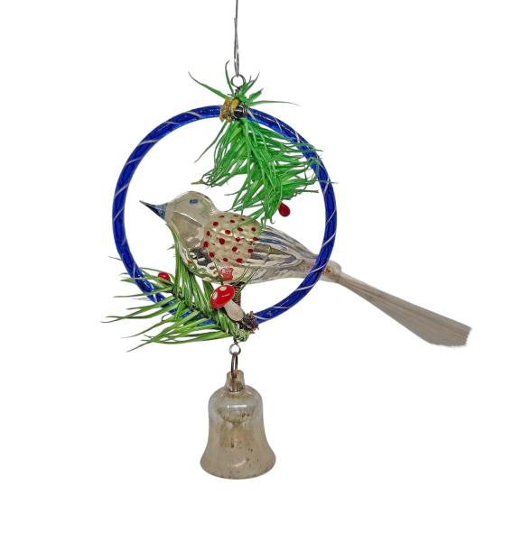 Gablonz Bird in Ring, ~ 1930