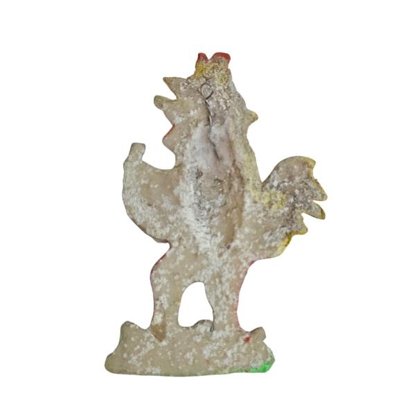 Tragant, Hahn mit Füllhorn um 1880