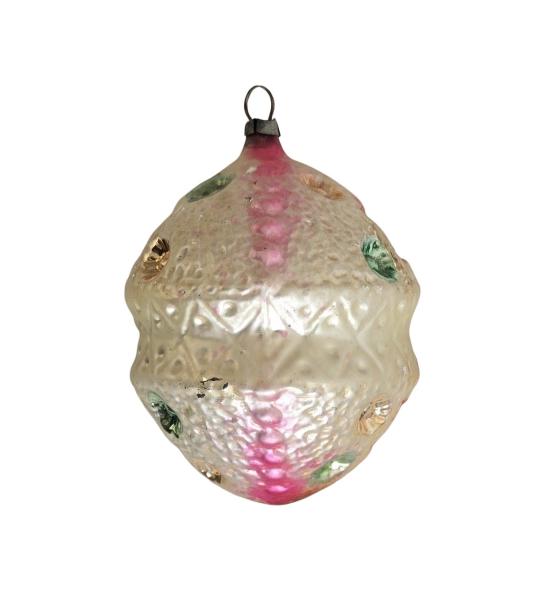 Lauscha Kugel with indent stars, around 1910