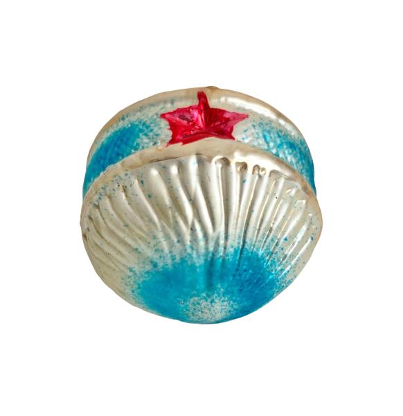 Lauscha Kugel with indent stars, around 1910