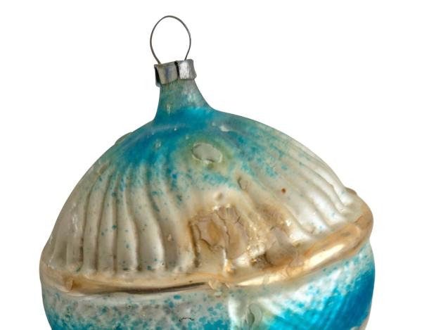 Lauscha Kugel with indent stars, around 1910