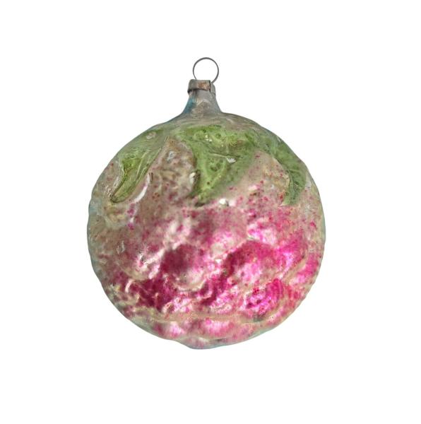 Lauscha Kugel with fruits / grapes, around 1910