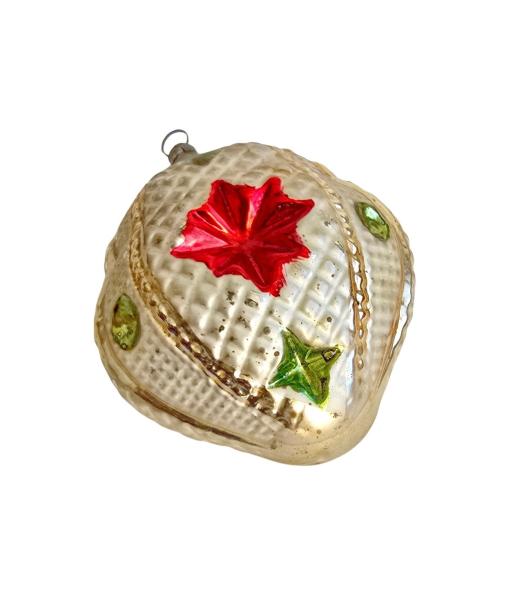 Lauscha Kugel with star on both sides, around 1910