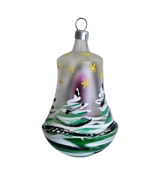 Indent diorama ball with fox and goose around 1950