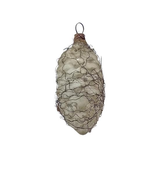 Zapfen mit leonischen Drähten um 1900