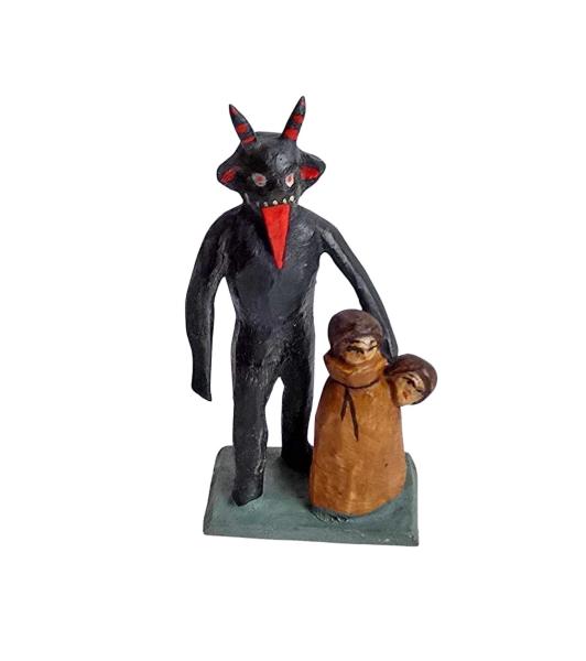 Grulicher Teufel / Krampus mit Sack Kinder  (7 cm)