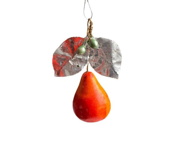 Birne / Frucht aus Watte,  ~ 1930
