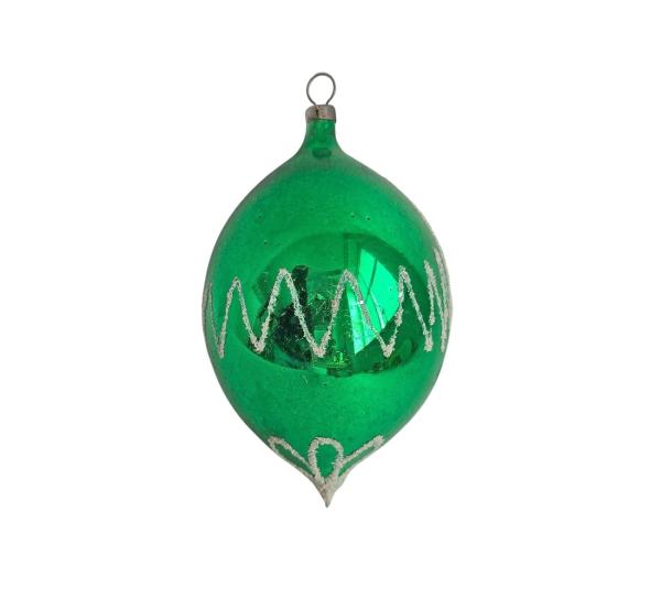 Indent diorama ball with santa around 1950