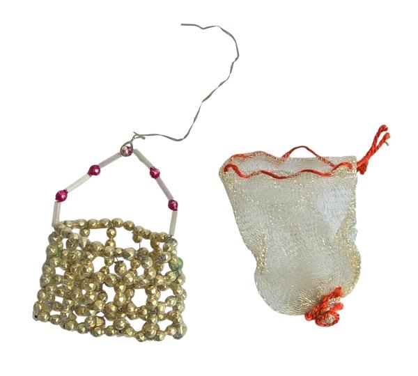 Gablonzer Tasche aus Glasperlen mit Candy bag zum befüllen, 30er Jahre