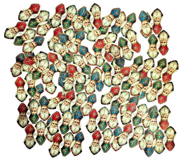 Konvolut Glanzbilder / Oblatenbilder, Nikolaus, L & B 30376 um 1920