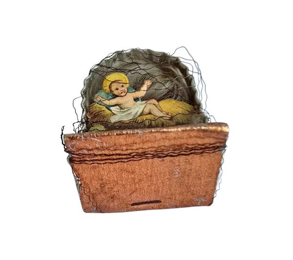 Antique Sebnitz Ornament, creche around 1920