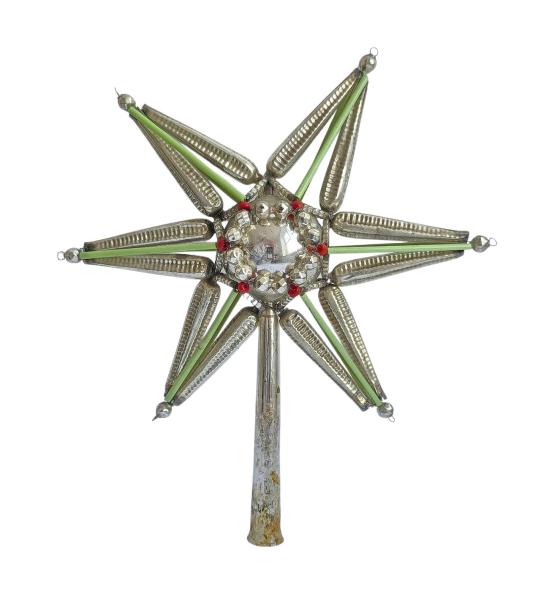 Gablonzer Christbaumspitze - Stern um 1920