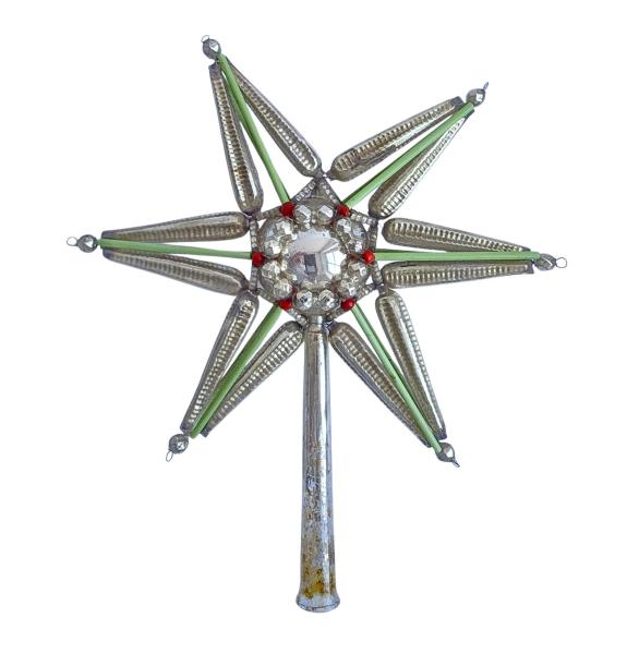 Gablonzer Christbaumspitze - Stern um 1920