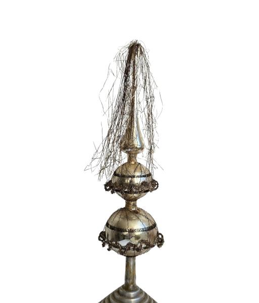 Wire wrapped christmas tree topper, Lauscha around 1930