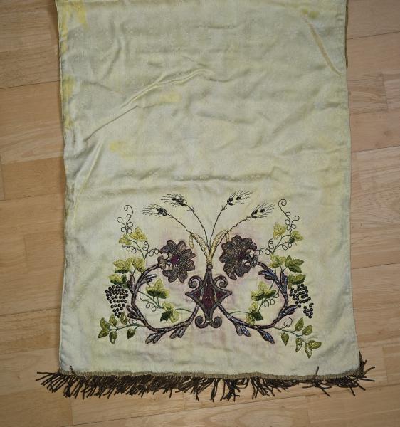 Antique religious blessing veil, 19th century