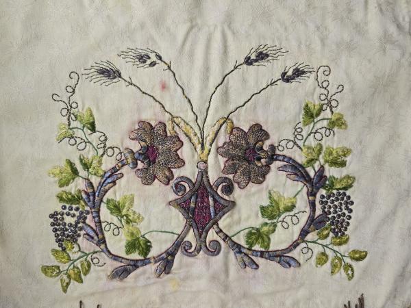 Antique religious blessing veil, 19th century