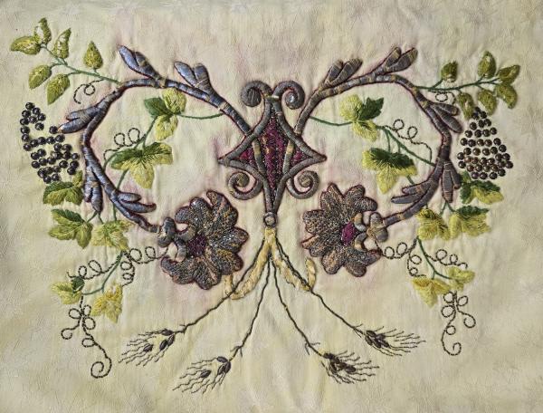 Antique religious blessing veil, 19th century