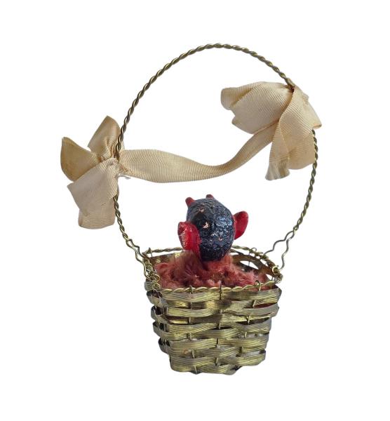 Krampus / Devil in the basket, around 1920