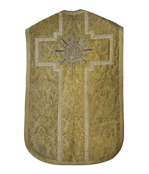 Antike goldene Kasel, Ornat, Messgewand, Vestment, Pluviale um 1900