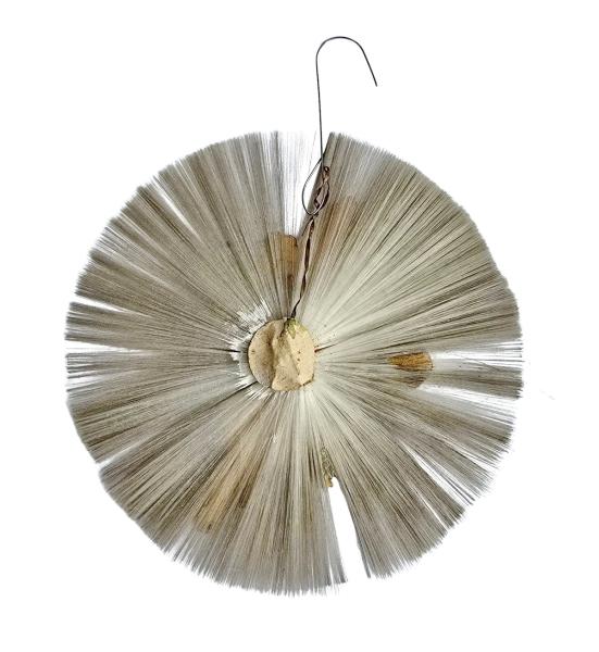 Ornament aus Glasseide mit Engel Oblate um 1920