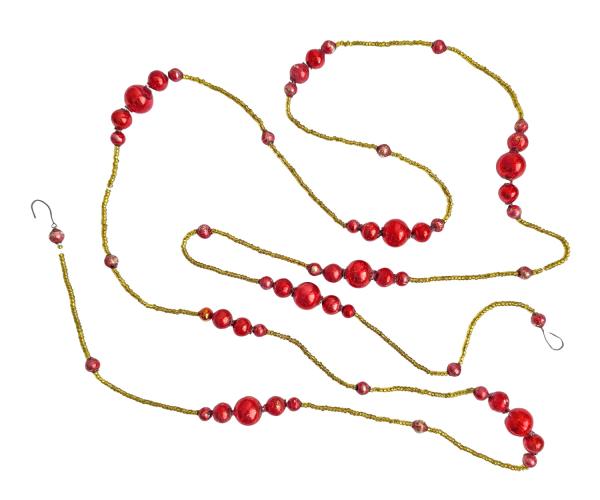 Gablonzer Christbaumkette aus Glasperlen, 160 cm, 30er Jahre