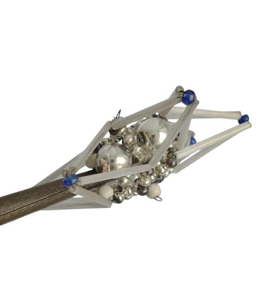 Vintage beaded christmas tree topper - Star around 1920