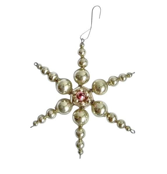 Gablonzer  Stern aus Glasperlen, 50er Jahre