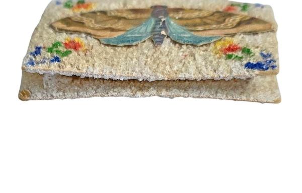 Tasche aus Karton, beglimmert, um 1930