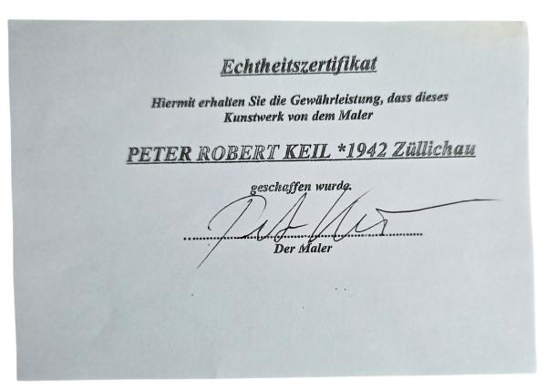 Peter Robert Keil (born 1942 Züllichau), ceramic vase, dated 1986