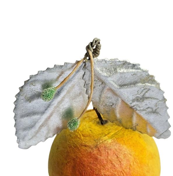 Apfel / Frucht aus Watte um 1930