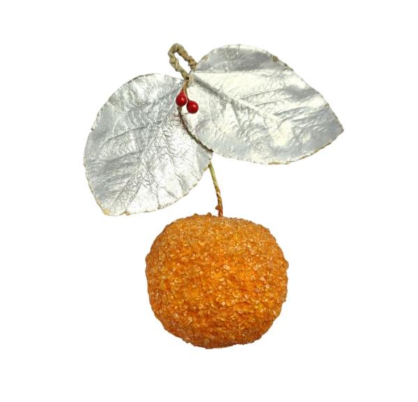 Frucht / Orange aus Watte um 1920