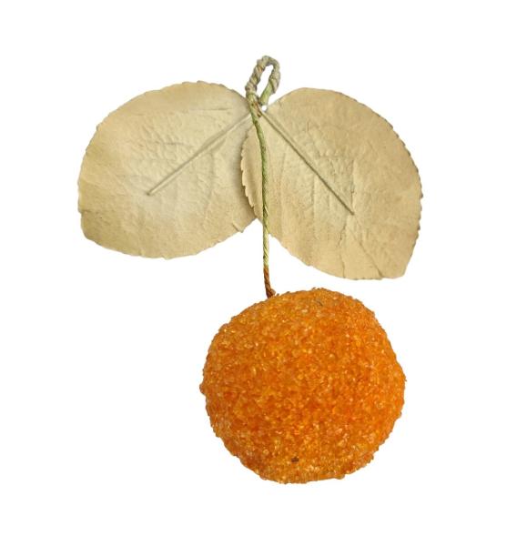 Frucht / Orange aus Watte um 1920