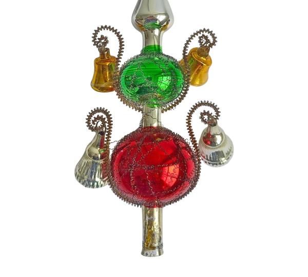 Christbaumspitze mit leonischen Drähten