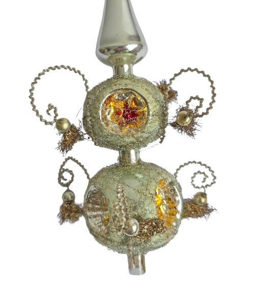 Christbaumspitze mit Drähten und Tinsel