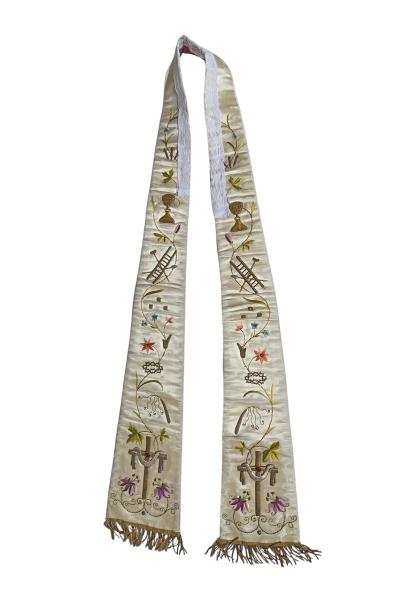 Antike Stola für Ornat, Messgewand, Vestment um 1900