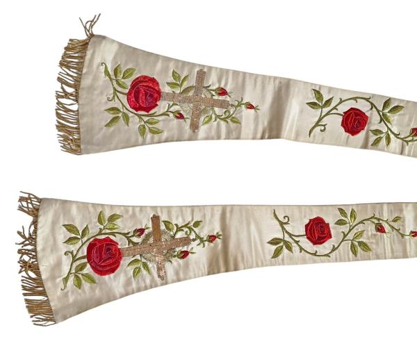 Antike Stola für Ornat, Messgewand, Vestment um 1900