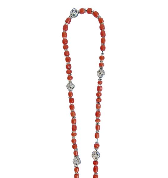 Rosary filigree / cross with enamel, 19th century