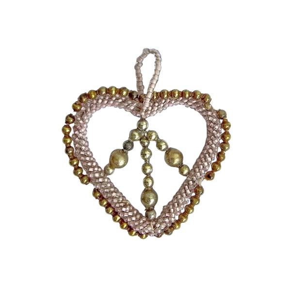 Gablonzer Ornament aus Sprengperlen, 20er Jahre