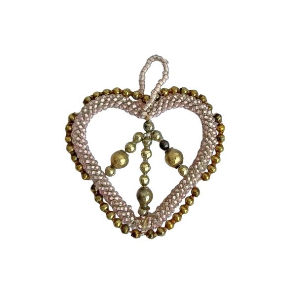 Gablonzer Ornament aus Sprengperlen, 20er Jahre