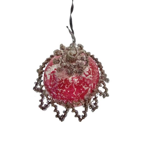 Lauscha Deckenlampe / Kandelaber um 1910