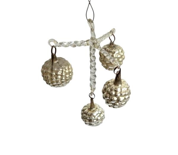 Lauscha Deckenlampe / Kandelaber um 1910