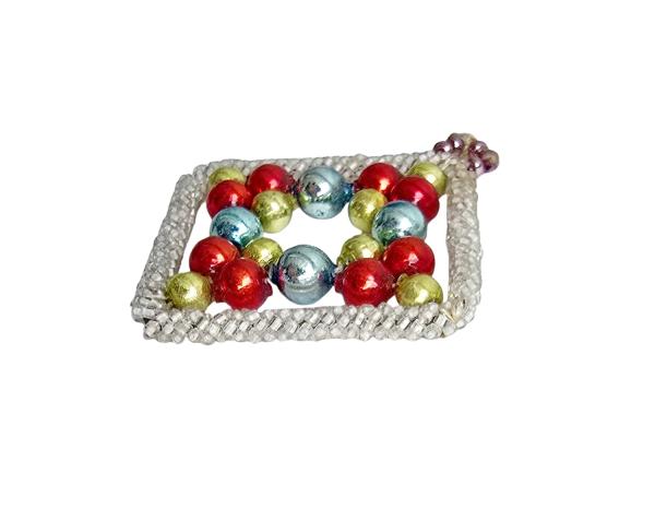 Gablonzer Ornament aus Sprengperlen, 20er Jahre