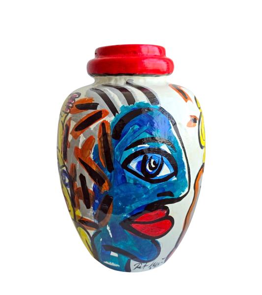 Peter Robert Keil (geb. 1942 Züllichau),  Keramik Vase datiert 1987