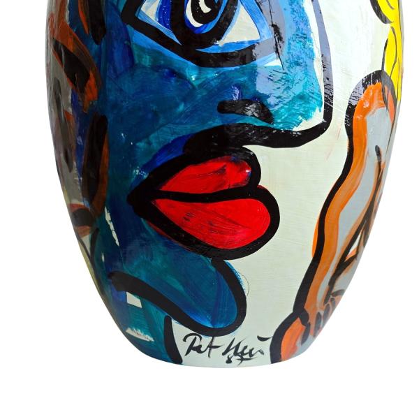 Peter Robert Keil (geb. 1942 Züllichau),  Keramik Vase datiert 1987
