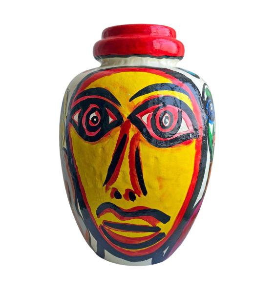 Peter Robert Keil (geb. 1942 Züllichau),  Keramik Vase datiert 1987