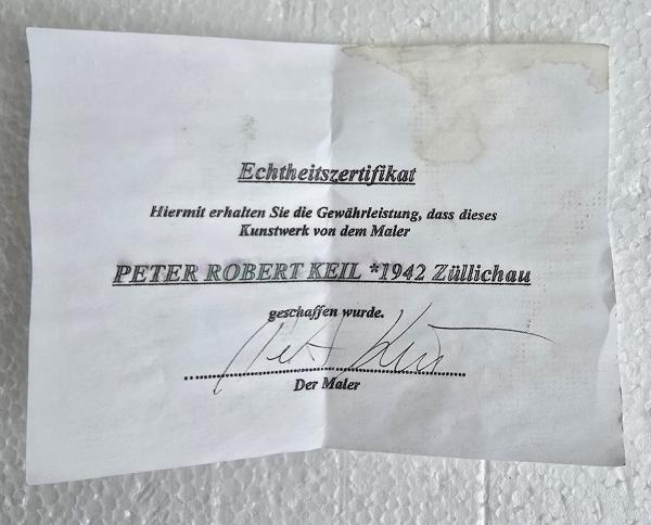 Peter Robert Keil (geb. 1942 Züllichau), Gemälde auf Koffer "The Beatles"