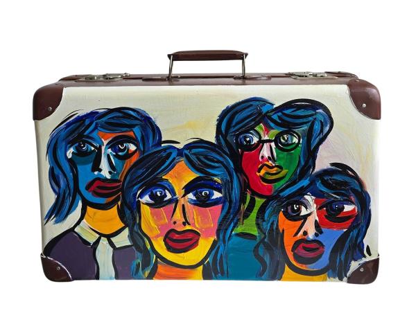 Peter Robert Keil (geb. 1942 Züllichau), Gemälde auf Koffer "The Beatles"