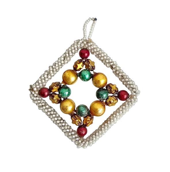 Gablonzer Ornament aus Sprengperlen, 20er Jahre