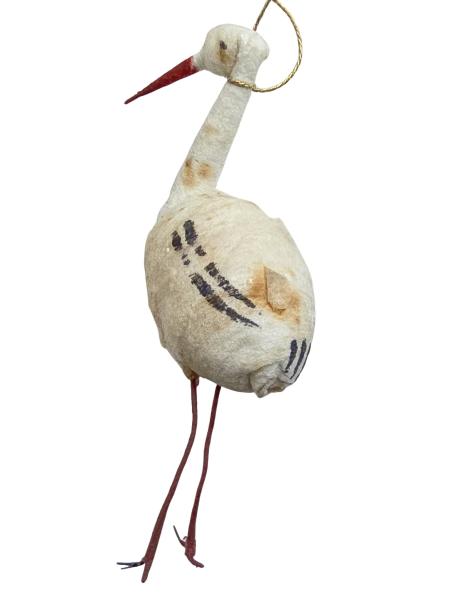 Spun cotton stork, around  1900