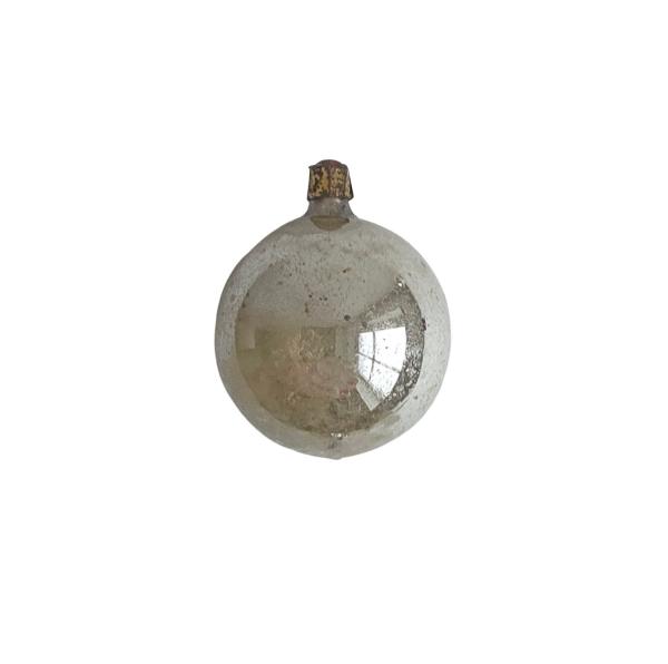 Art nouveau mercury glass kugel, indent kugel, Lauscha around 1910